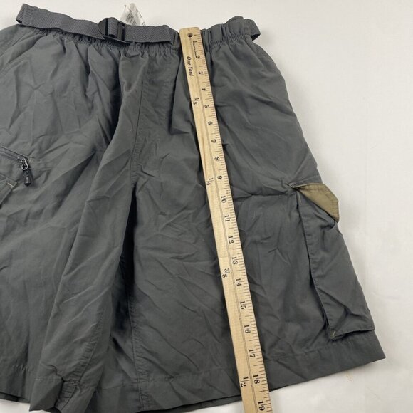 Columbia Belted Cargo Shorts Men’s M/9L Dark Gray Nylon Mesh Lined Inside Pocket - Picture 3 of 11